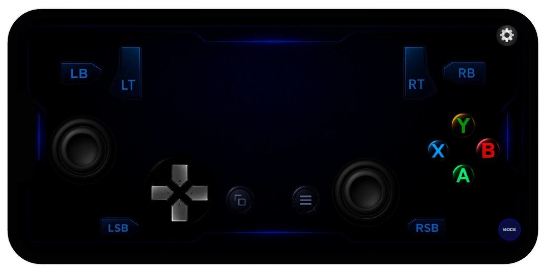 Gamepad Mode app interface